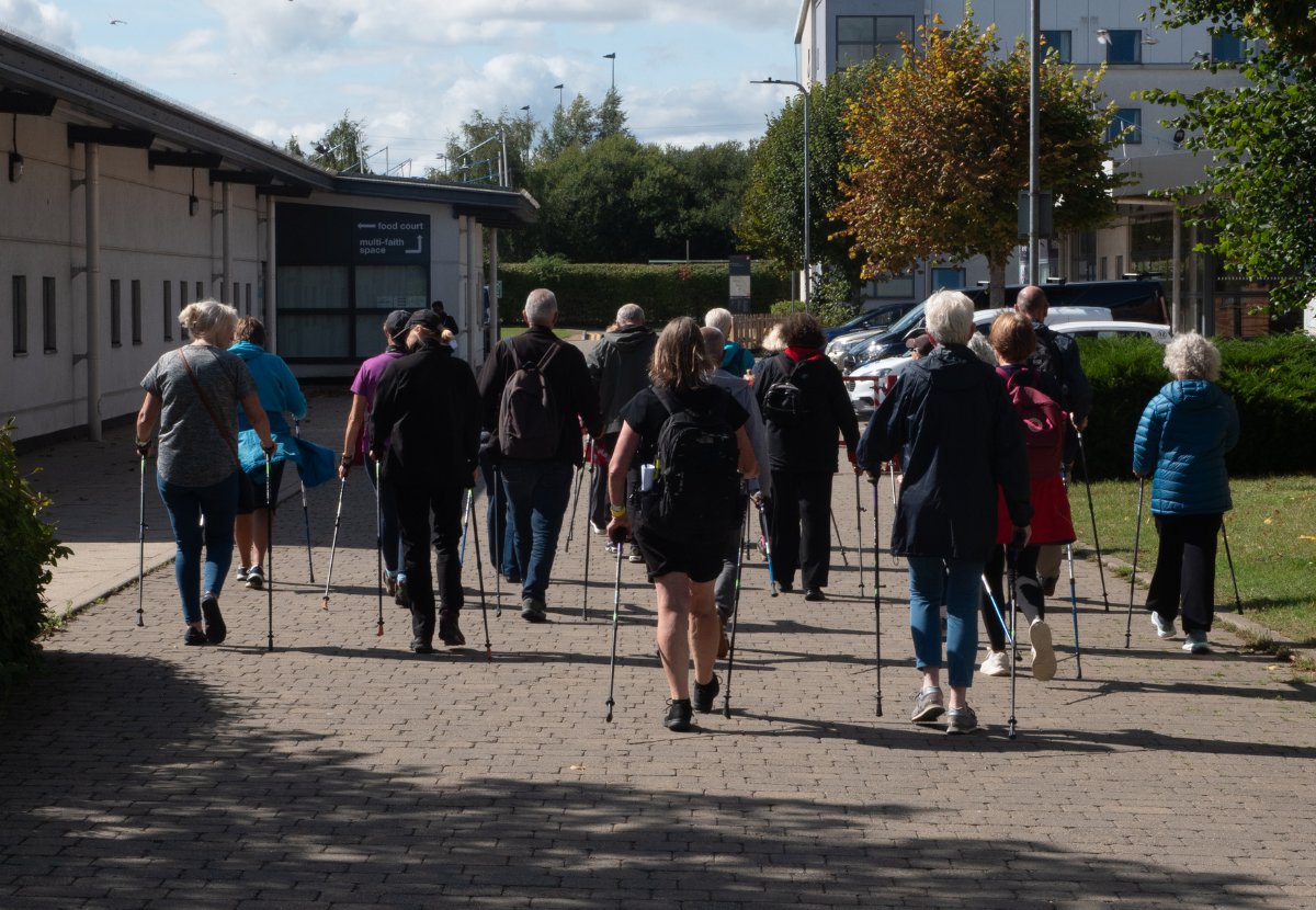 Nordic Walking taster session at LLB Celebration Day 2025
